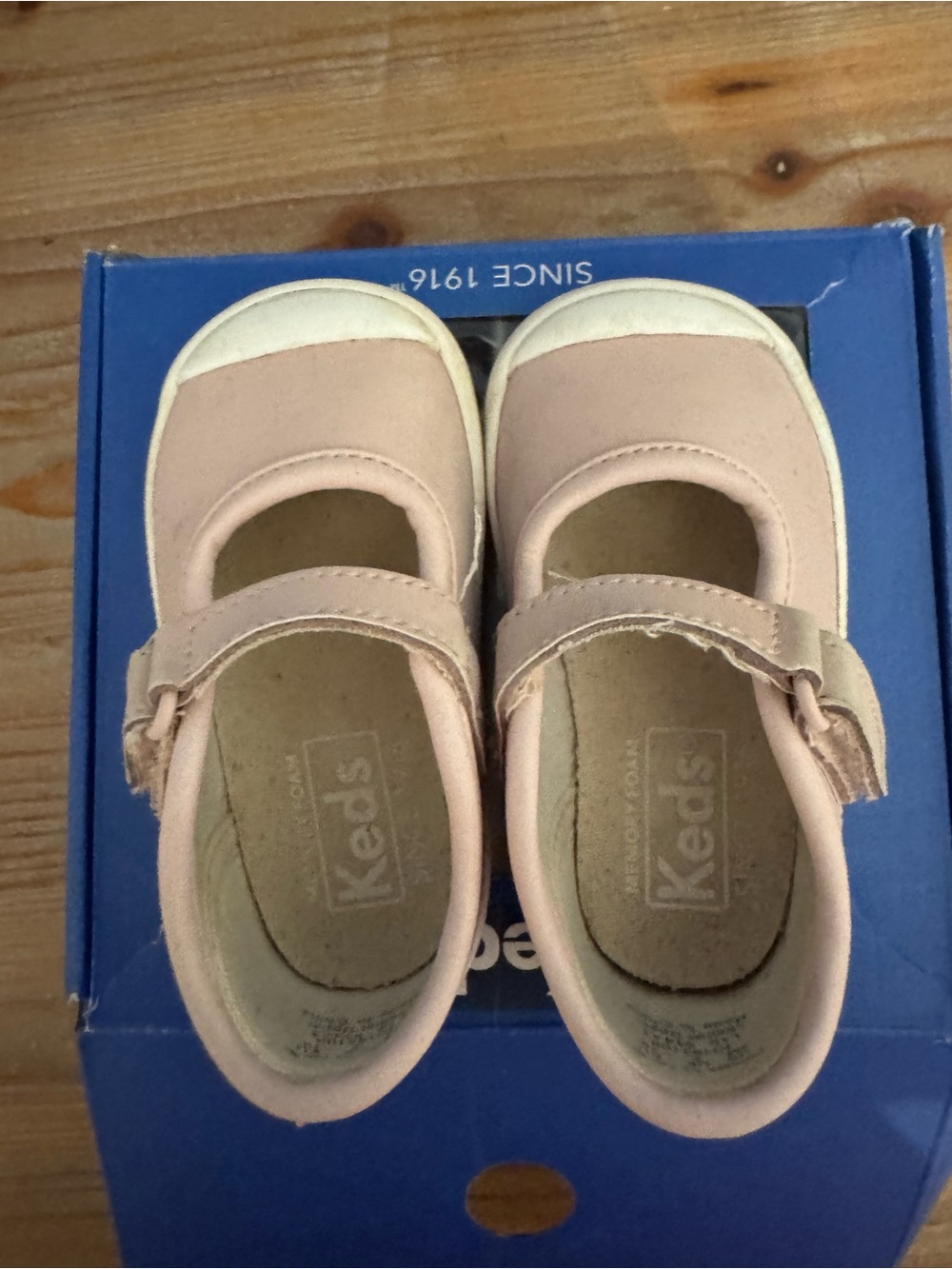 Keds Girls Light Pink Mary Jane Strap Shoes